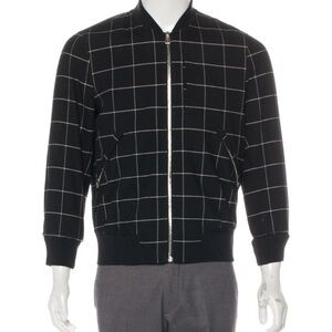 Banana Republic Black and Gray Zip Up Sweater